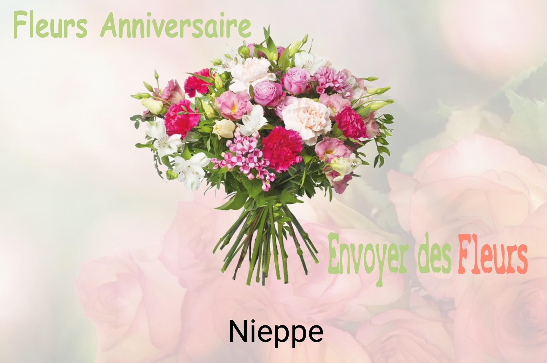 Bouquet de fleurs d’anniversaire livré à Nieppe